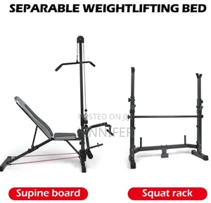 Multifunctional Adjustable Weight Lifting Bench Press Set