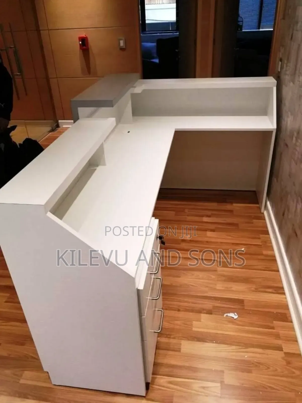 Reception Table With Hard Wood