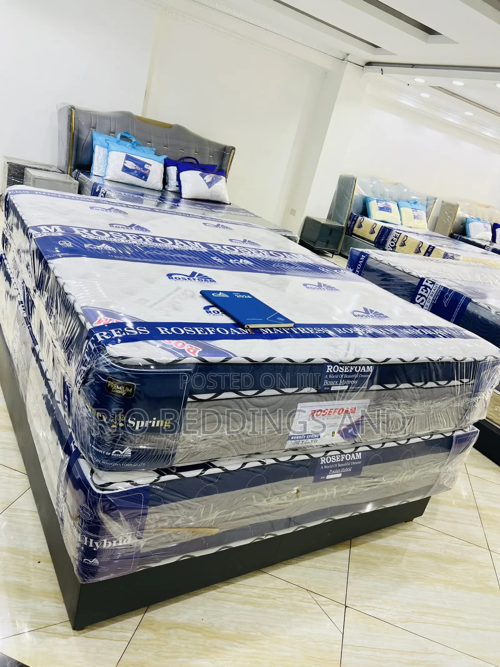 5x6 12 Inches Rose Foam Bonnex Spring Mattress