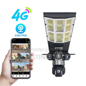 Solar Powered Street Light With a V380 Pro 4g Security Camera System