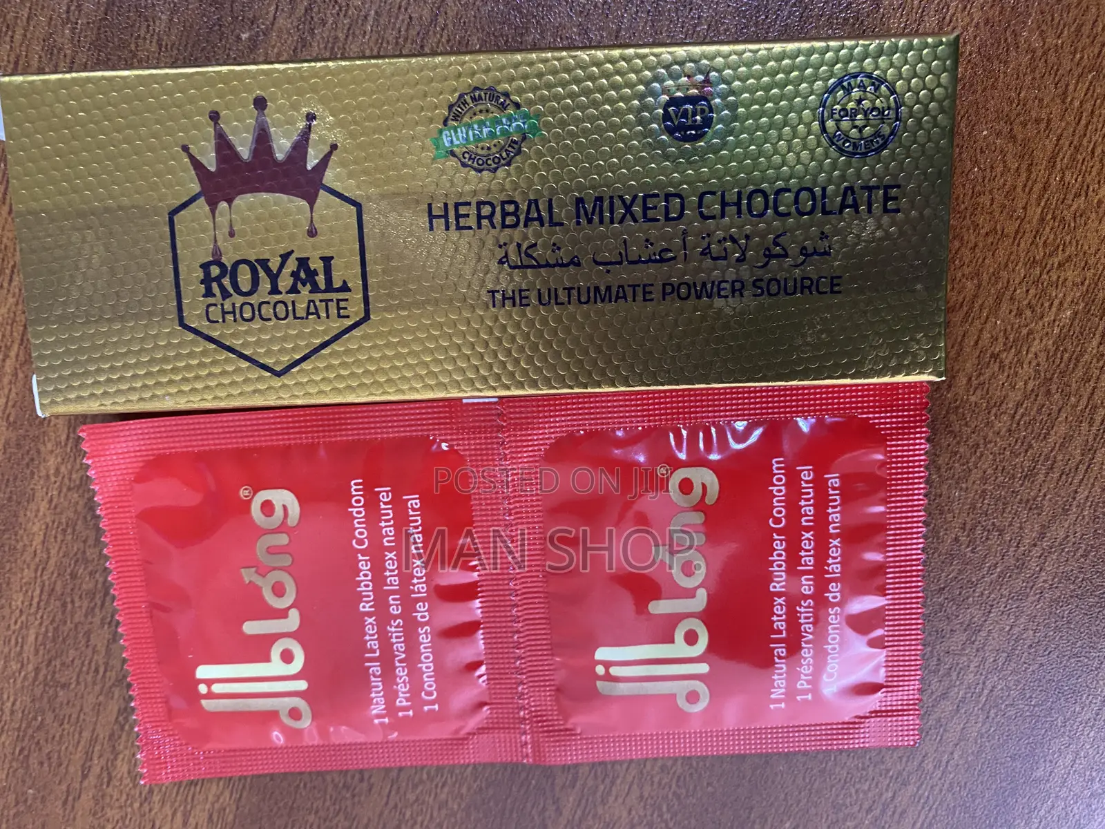 Royal Chocolate For Man Power.1 Sachet.Win 2pcs Of Condoms