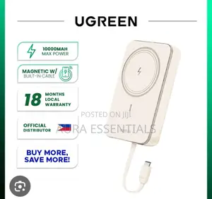 Ugreen Nexode 10000mah Magnetic Wireless Power Bank 20w