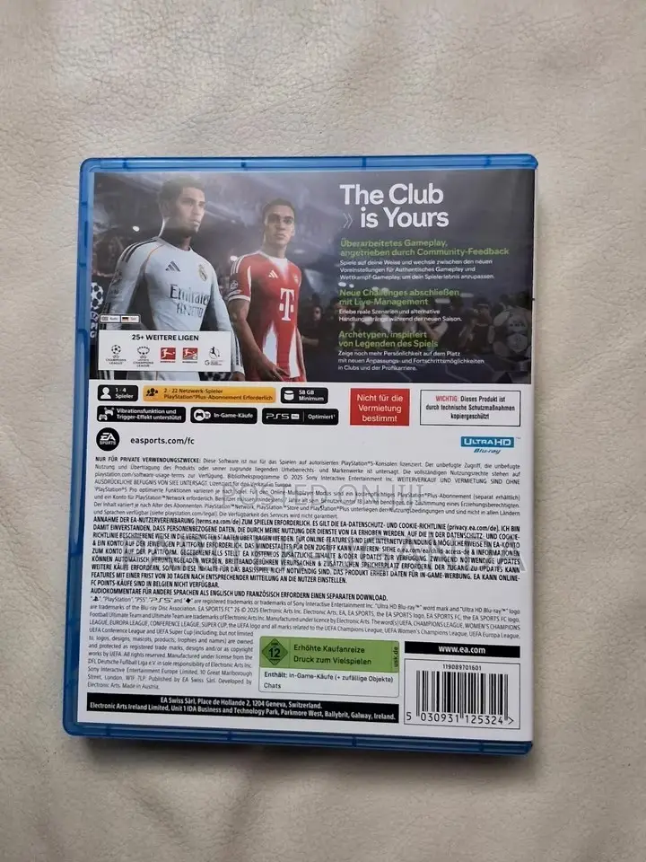 Ea Sports Fc 26 – Ps5 – Top Notch