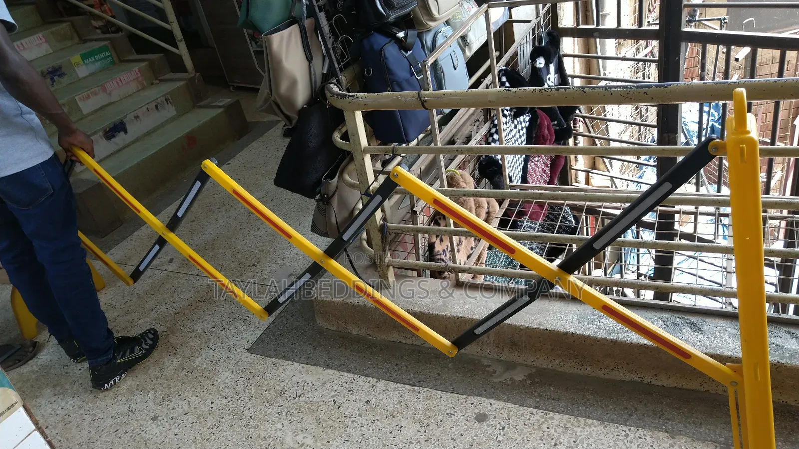 Parking Crowd Control Scissor Barricade Fence Stand Road Safety
