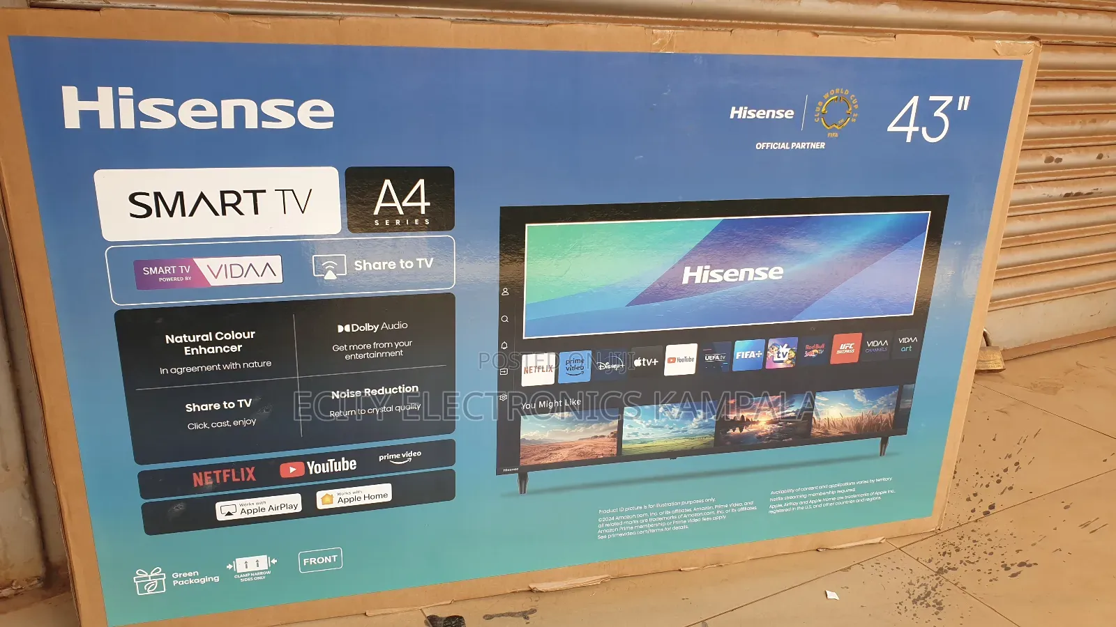 Frameless Tv Hisense 43inchs Smart