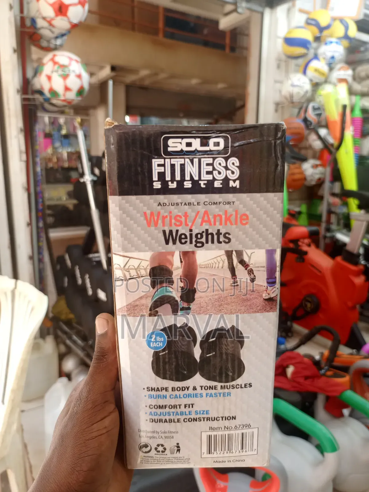 Solo Fitness System Adjustable Comfort Wrist/Ankle Weights.
