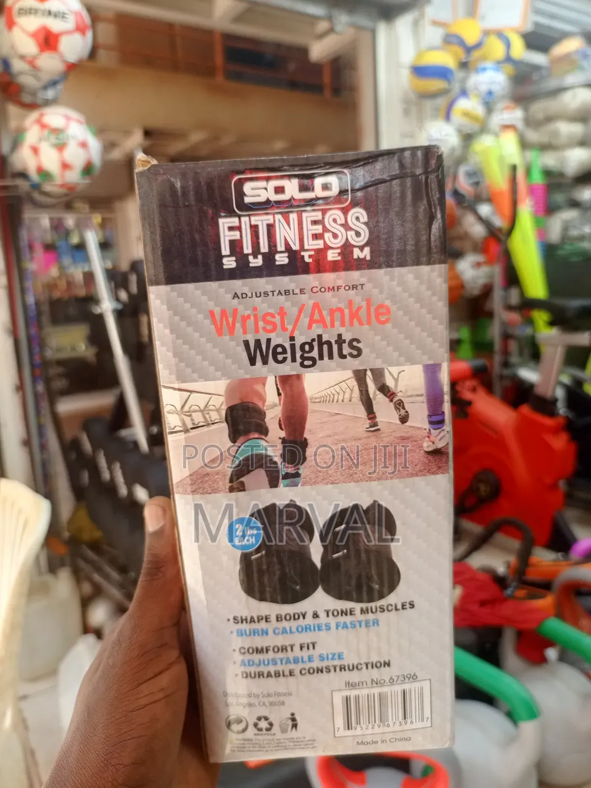 Solo Fitness System Adjustable Comfort Wrist/Ankle Weights.