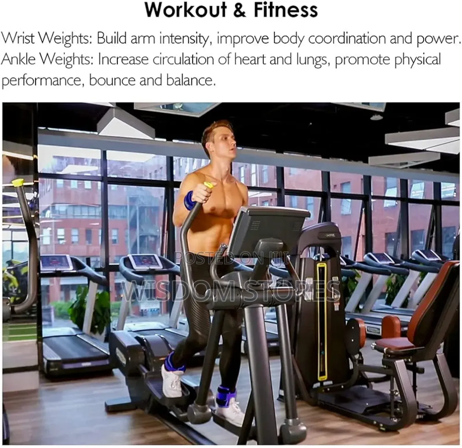Adjustable Ankle Weights for Fitness