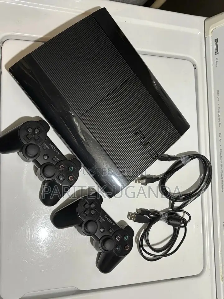 Sony Playstation 3 Ps3 Super Slim Console 250gb Black Cech-4001b Bundl