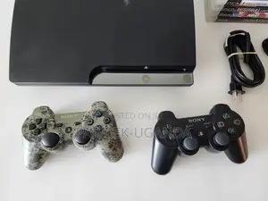 Sony Playstation 3 Ps3 Slim Console (2501a) W/ 2 Controllers