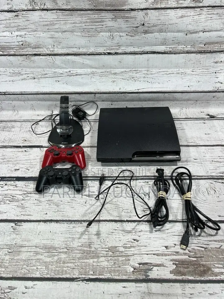 Sony Playstation 3 Slim Cech-2501a Black Gaming Console With Controlle