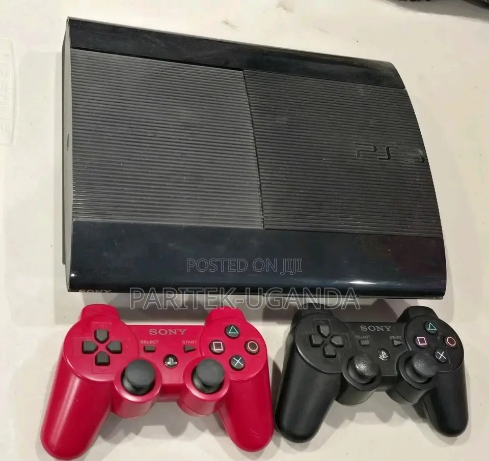 Playstation 3 Ps3 Super Slim Cech-4001 B Gaming System With 2 Co