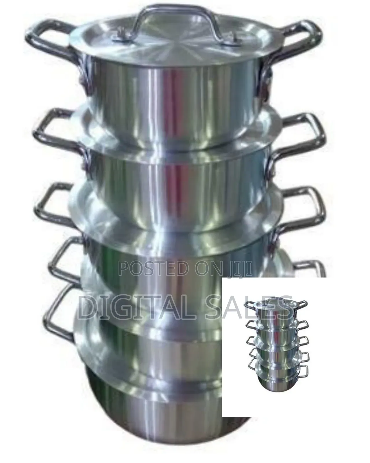 10 Pieces Set of Aluminum Cookware