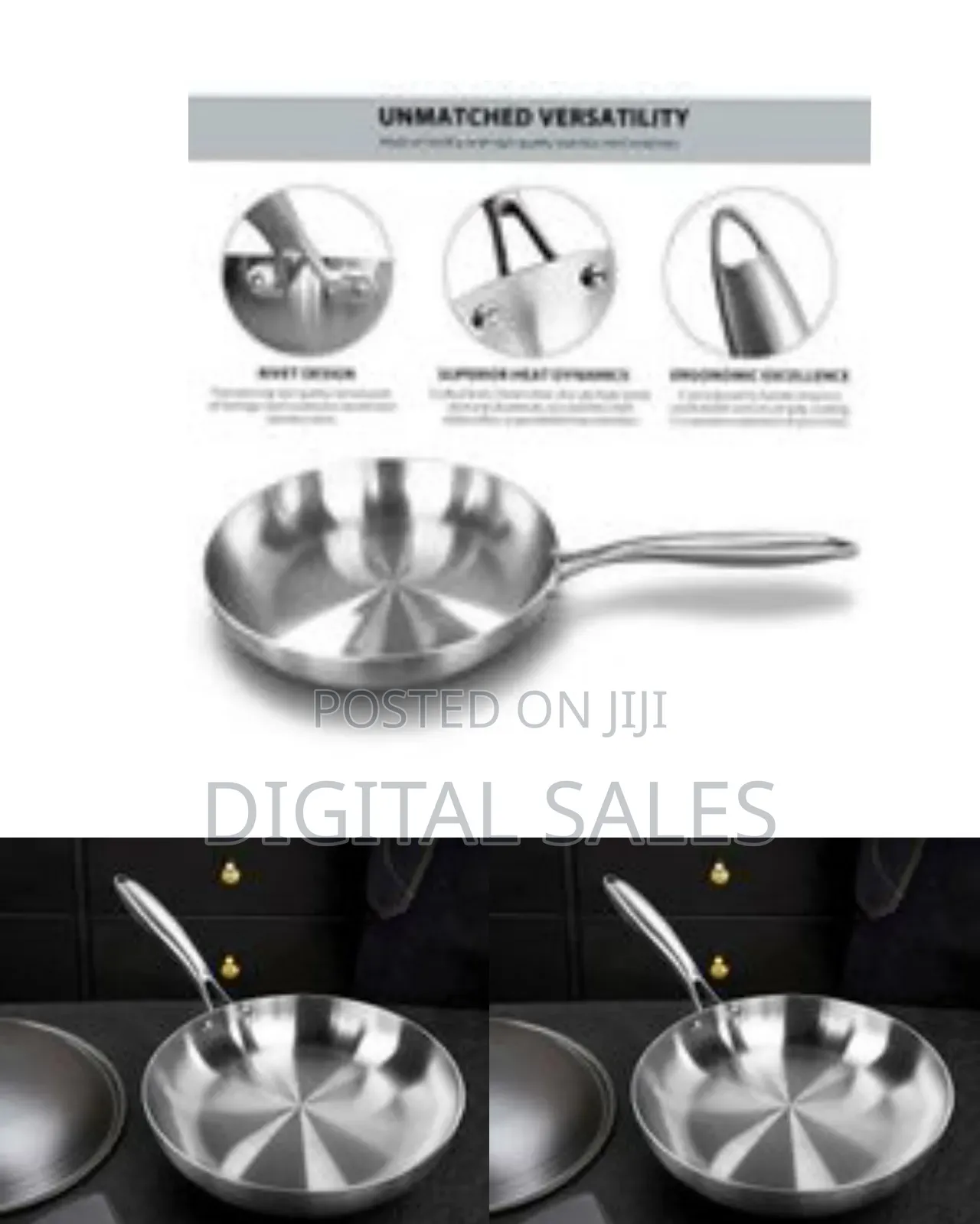 Stainless Steel Frying Pan