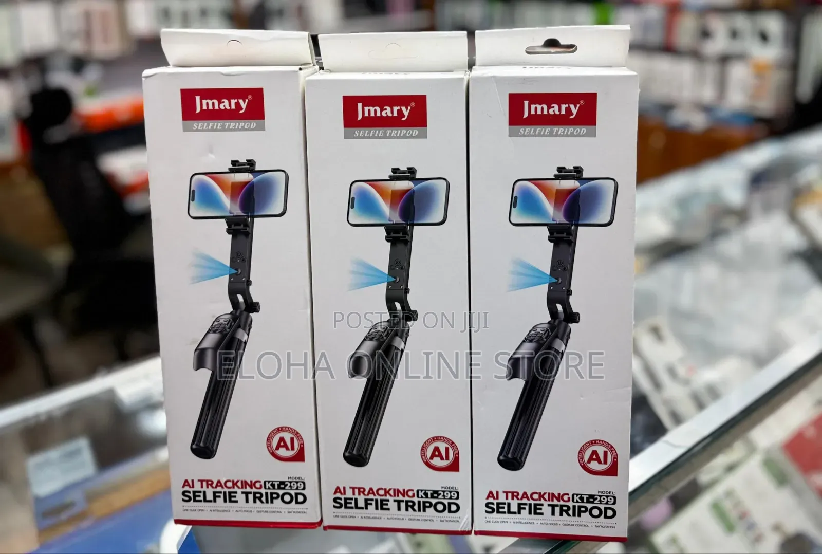 Jmary Kt 299 Rotation Smart Tripods Al Face Sensor Selfie Stick
