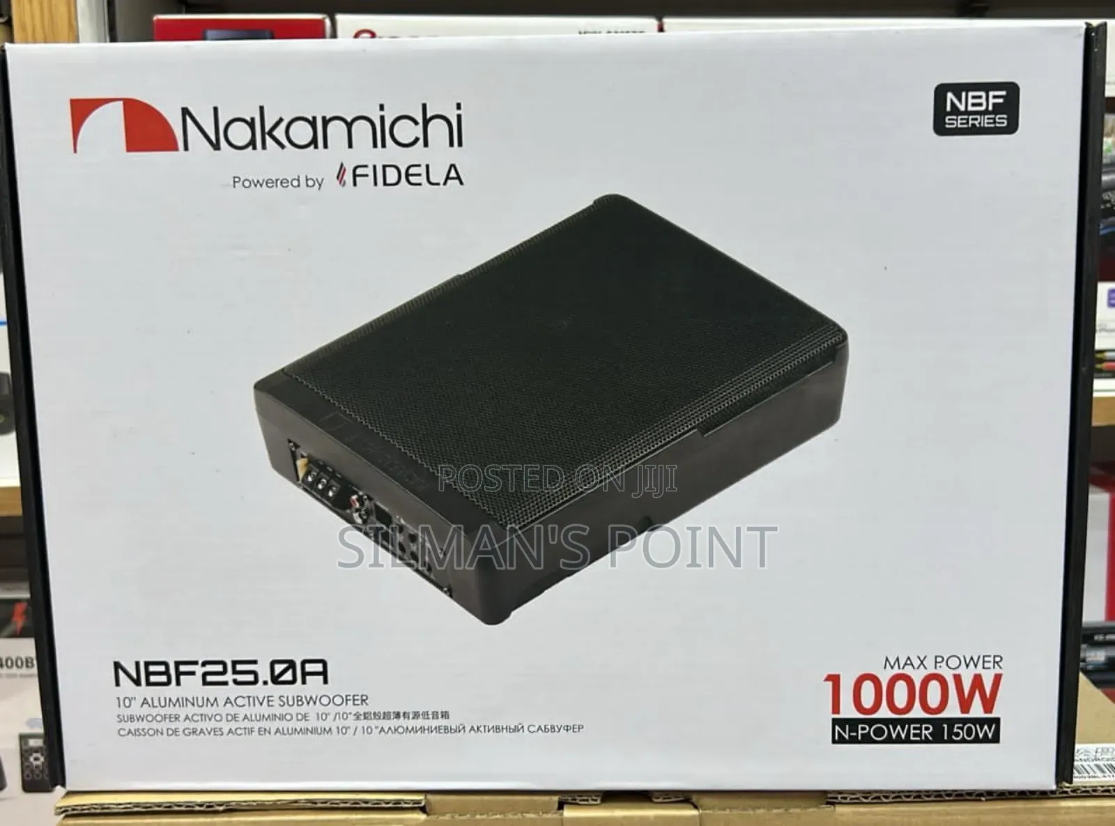 Fresh Release Nakamichi 1000w Car Underseat Subwoofer