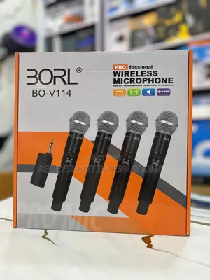 Borl Proffetional Wireless Microphone 4 in 1 Wireless Microphone