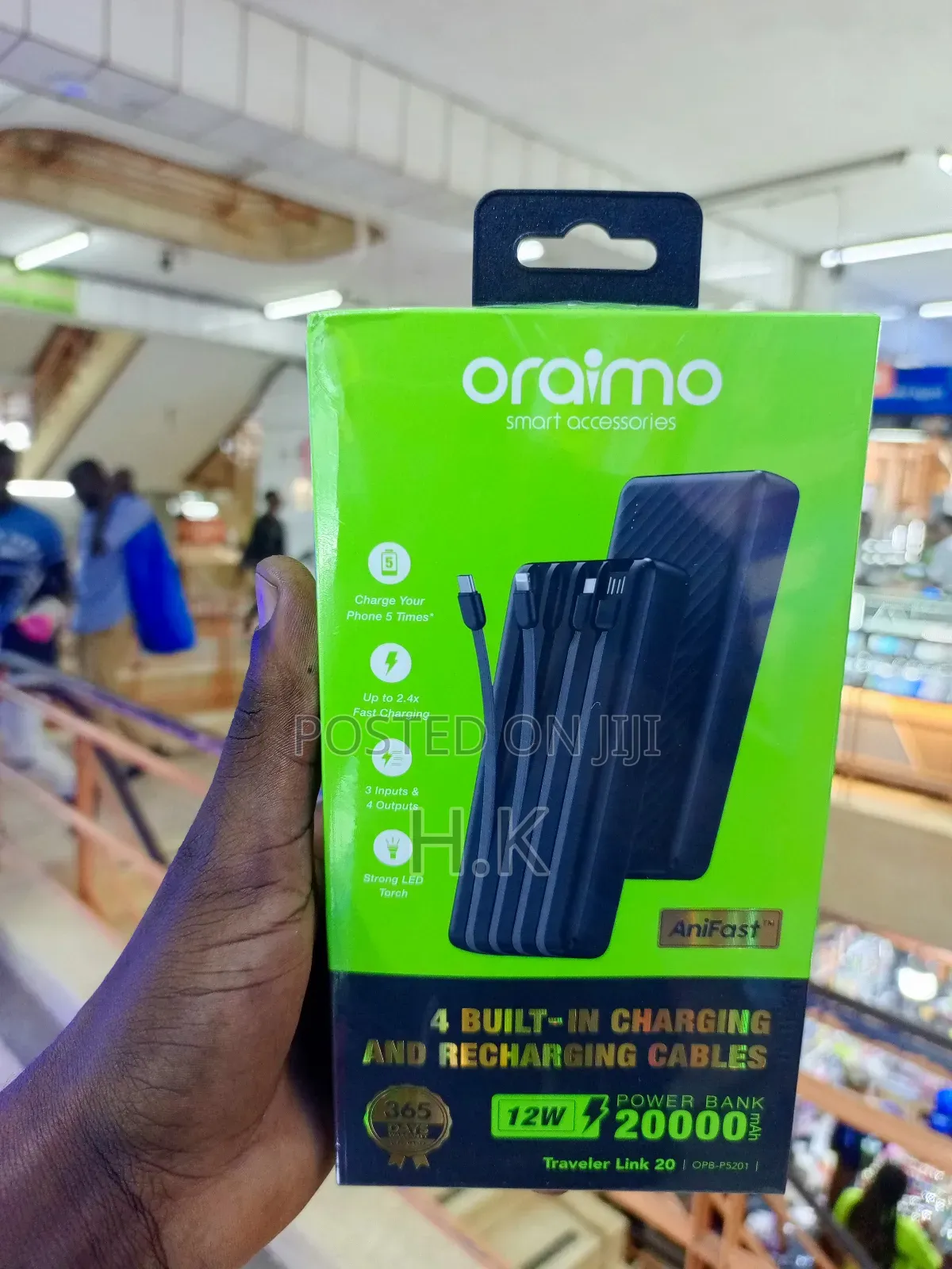 Oraimo Traveler Link 20 20000mah 12w Power Bank