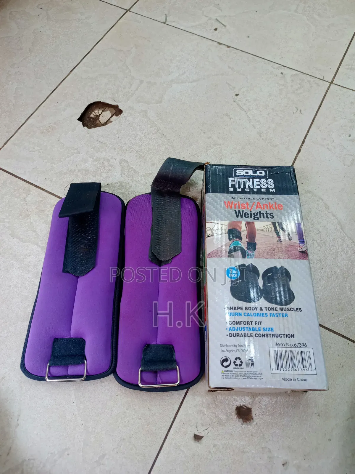 Solo Fitness Wrist/Ankle Weights. 2lbs