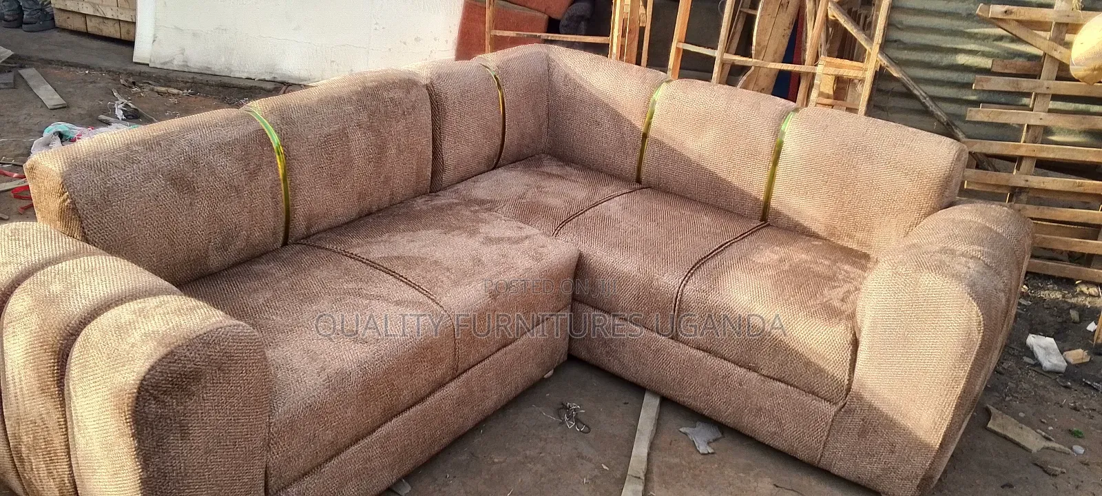 Luxury 5 Sitter Sofa/Brown Sofa Set
