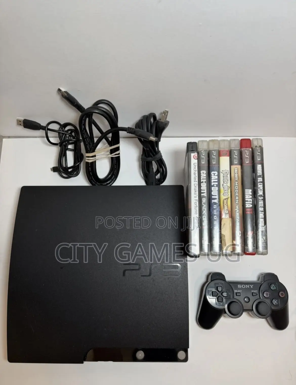 Sony Ps3 Console With 18games/Power Cord/Hdmi/Charger-Playstation 3