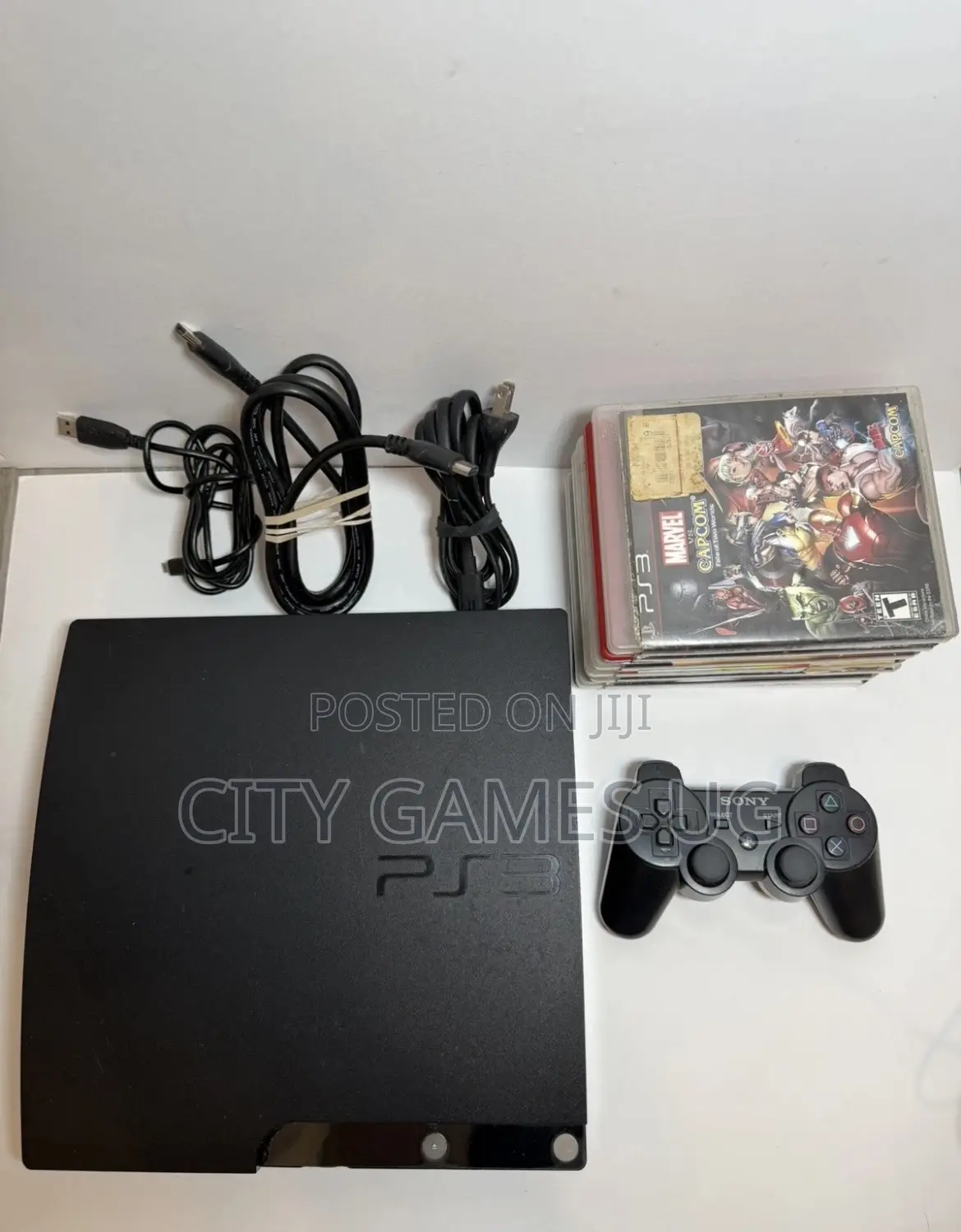 Sony Ps3 Console With 18games/Power Cord/Hdmi/Charger-Playstation 3