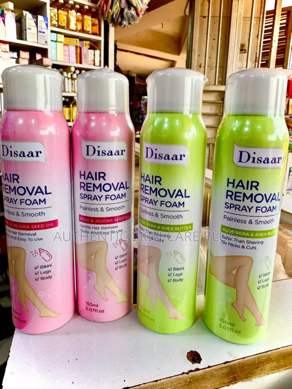 Ery Disaar Hair Removal Spray Foam – Aloe Vera Shea Butter
