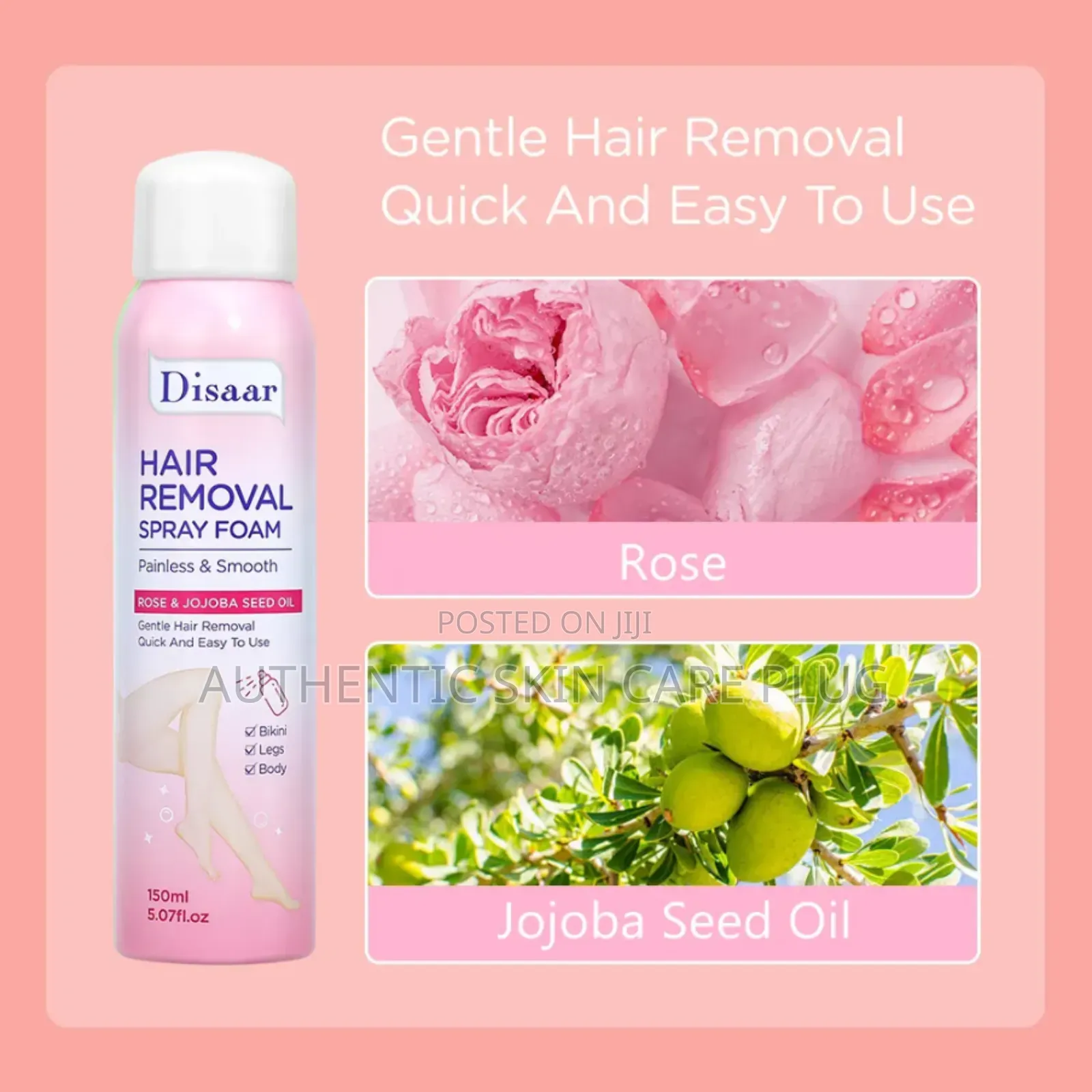 Ery Disaar Hair Removal Spray Foam – Aloe Vera Shea Butter