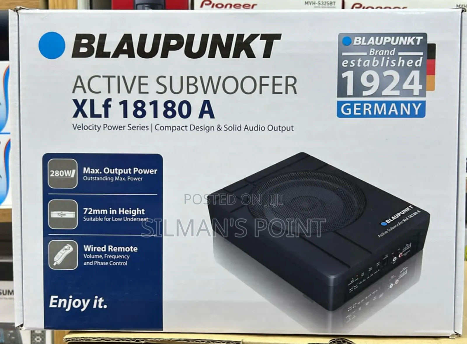 Blaupunkt Active Car Underseat Subwoofer 280w