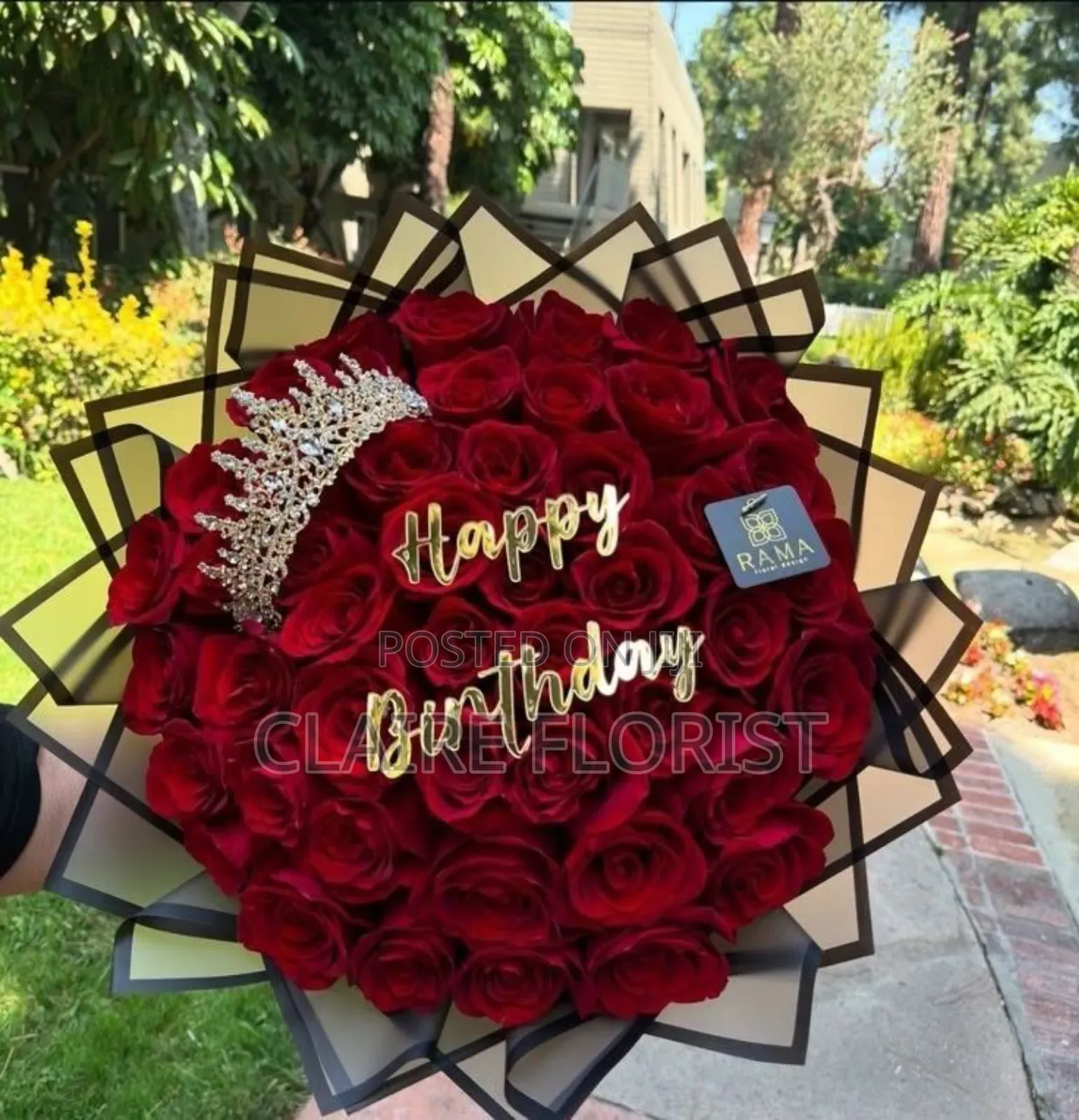 Fresh Red Roses for Birthday in Kampala Central