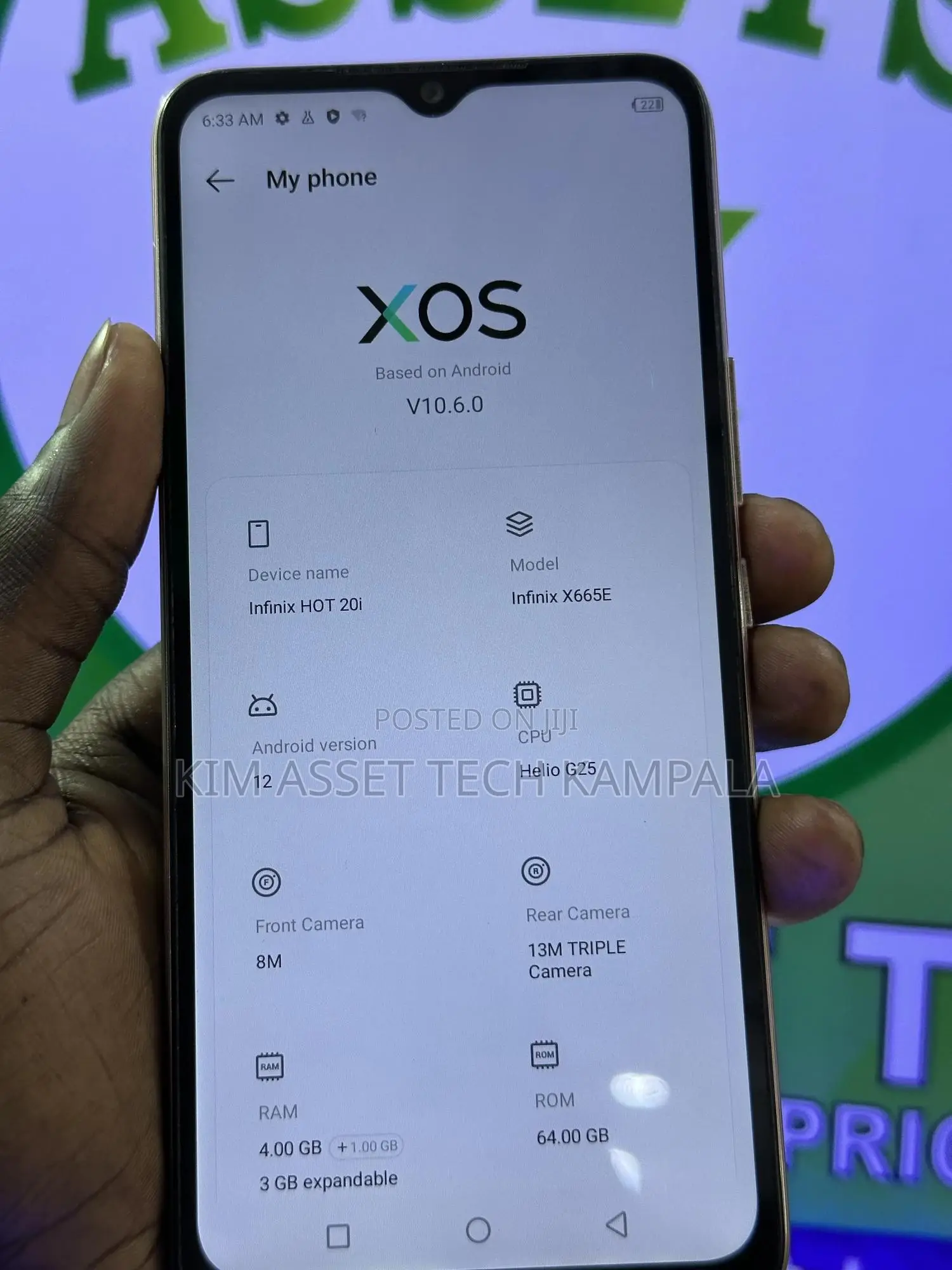 Infinix Hot 20i 64 GB Gold