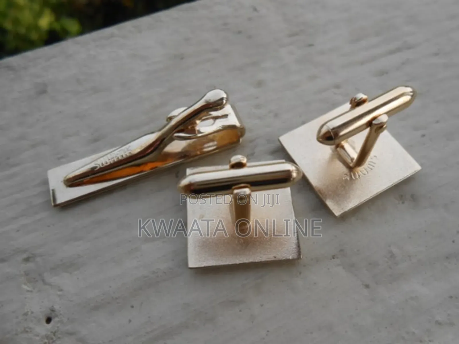 Cufflinks and Tie Clip Set in a Gift Box Tie Clip Men's Jewelry