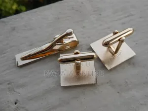 Cufflinks and Tie Clip Set in a Gift Box Tie Clip Men's Jewelry