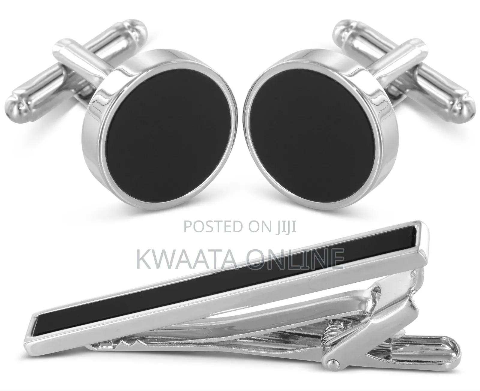 Cufflinks and Tie Clip Set in a Gift Box Tie Clip Men's Jewelry