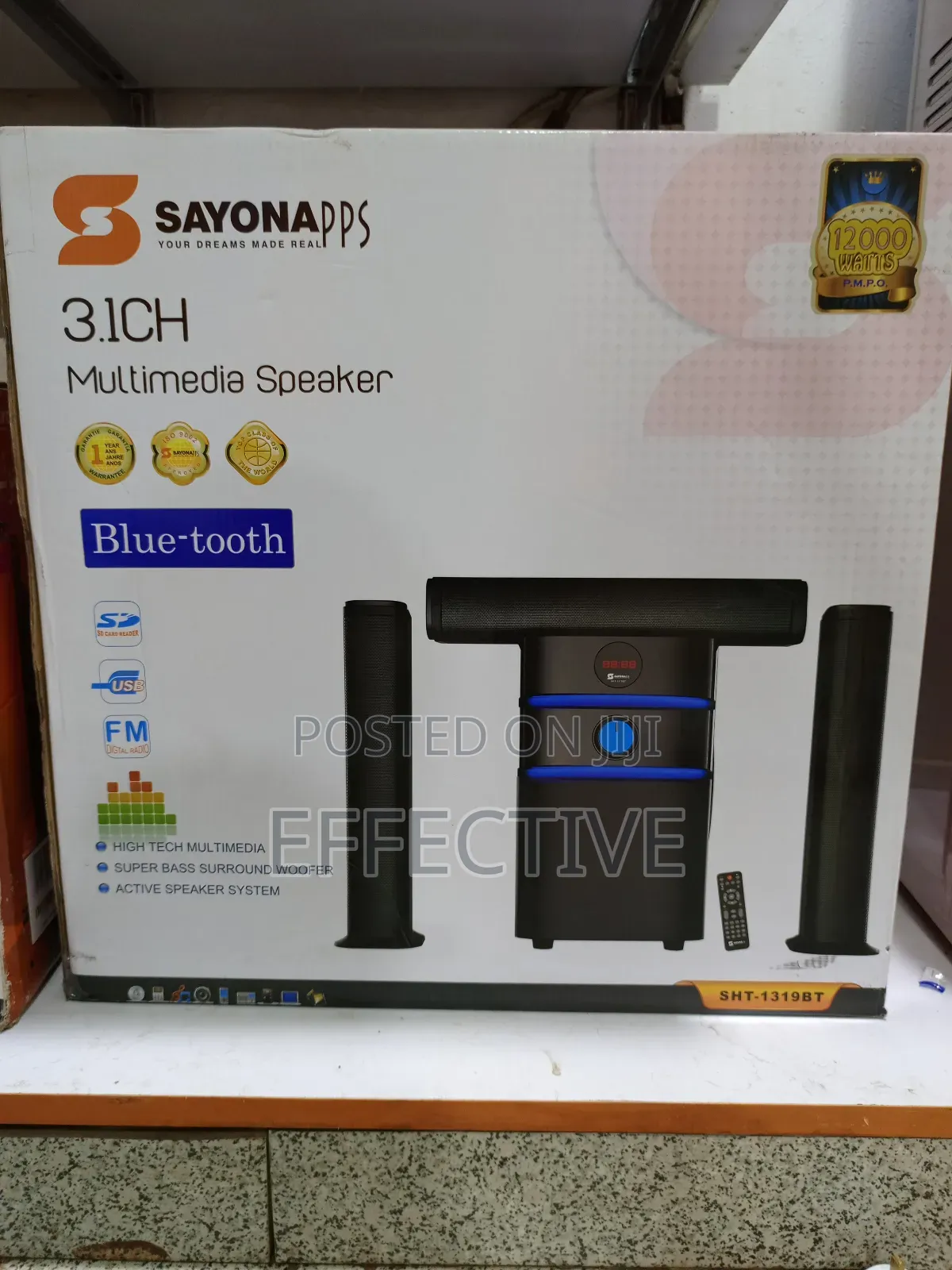 Sayona SHT - 1319bt 3.1ch Multimedia Speaker