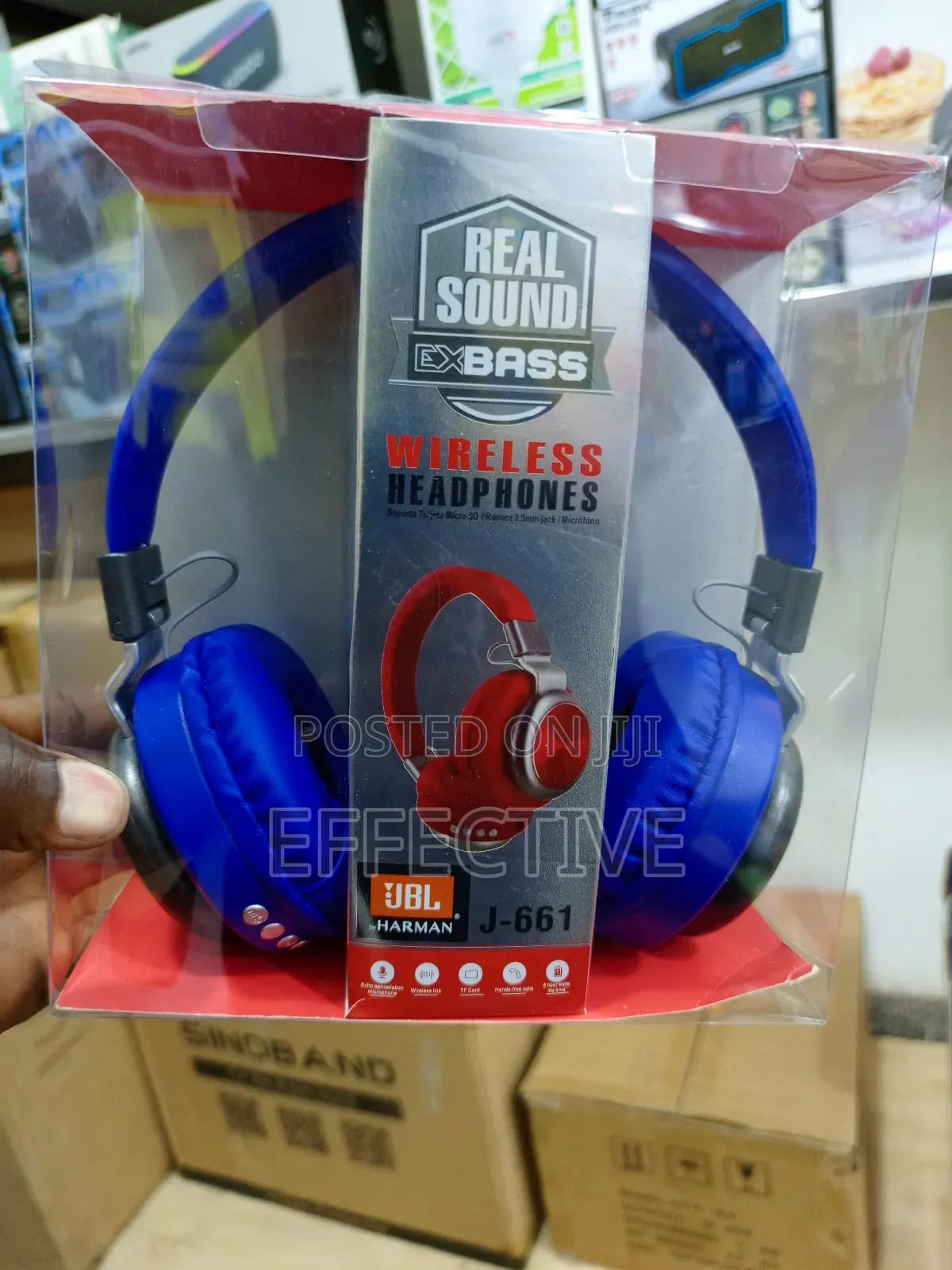 JBL Extra Bass J-661 Wireless on-Ear Headphones.