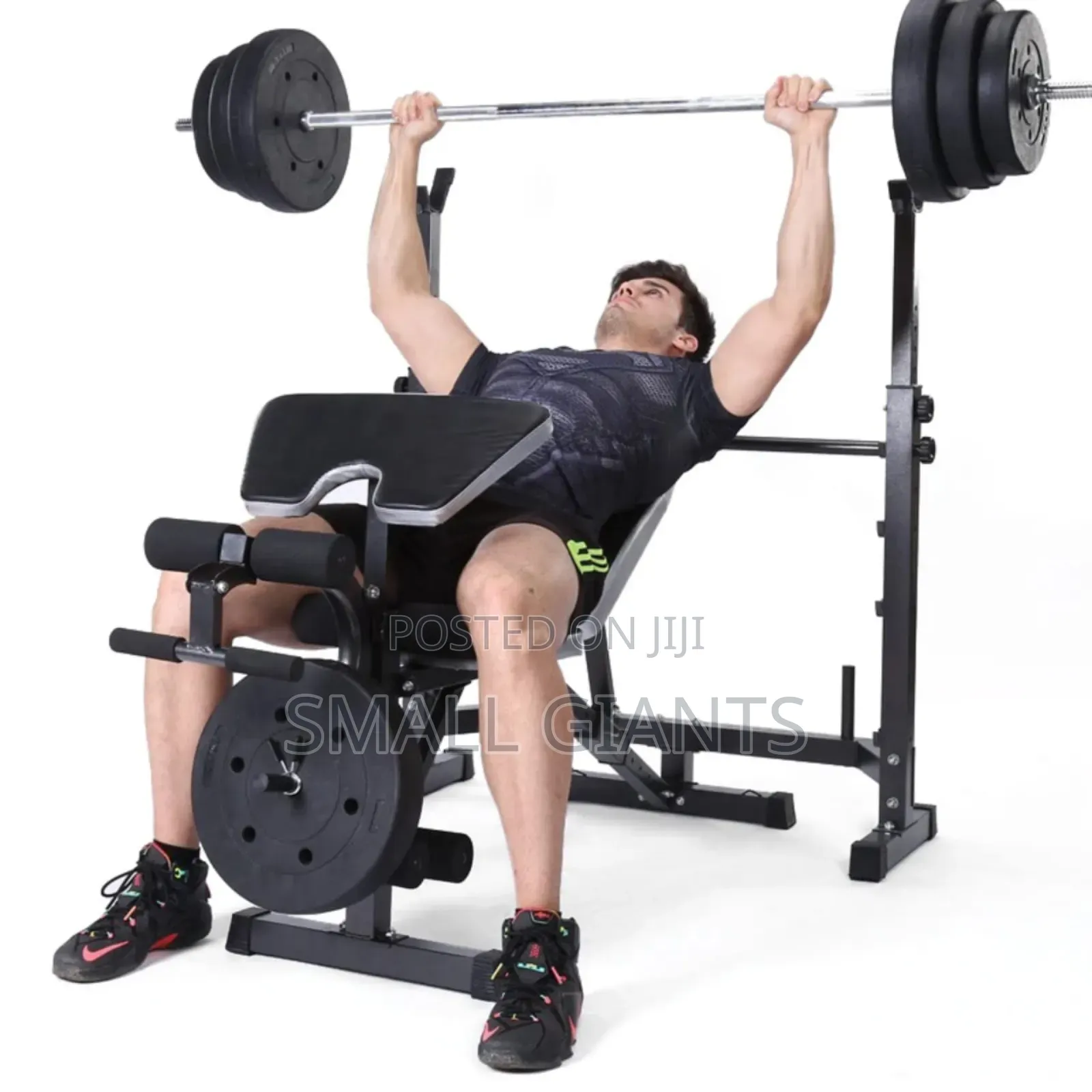 Multifunctional Adjustable Weight Lifting Bench Press Set