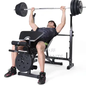 Multifunctional Adjustable Weight Lifting Bench Press Set