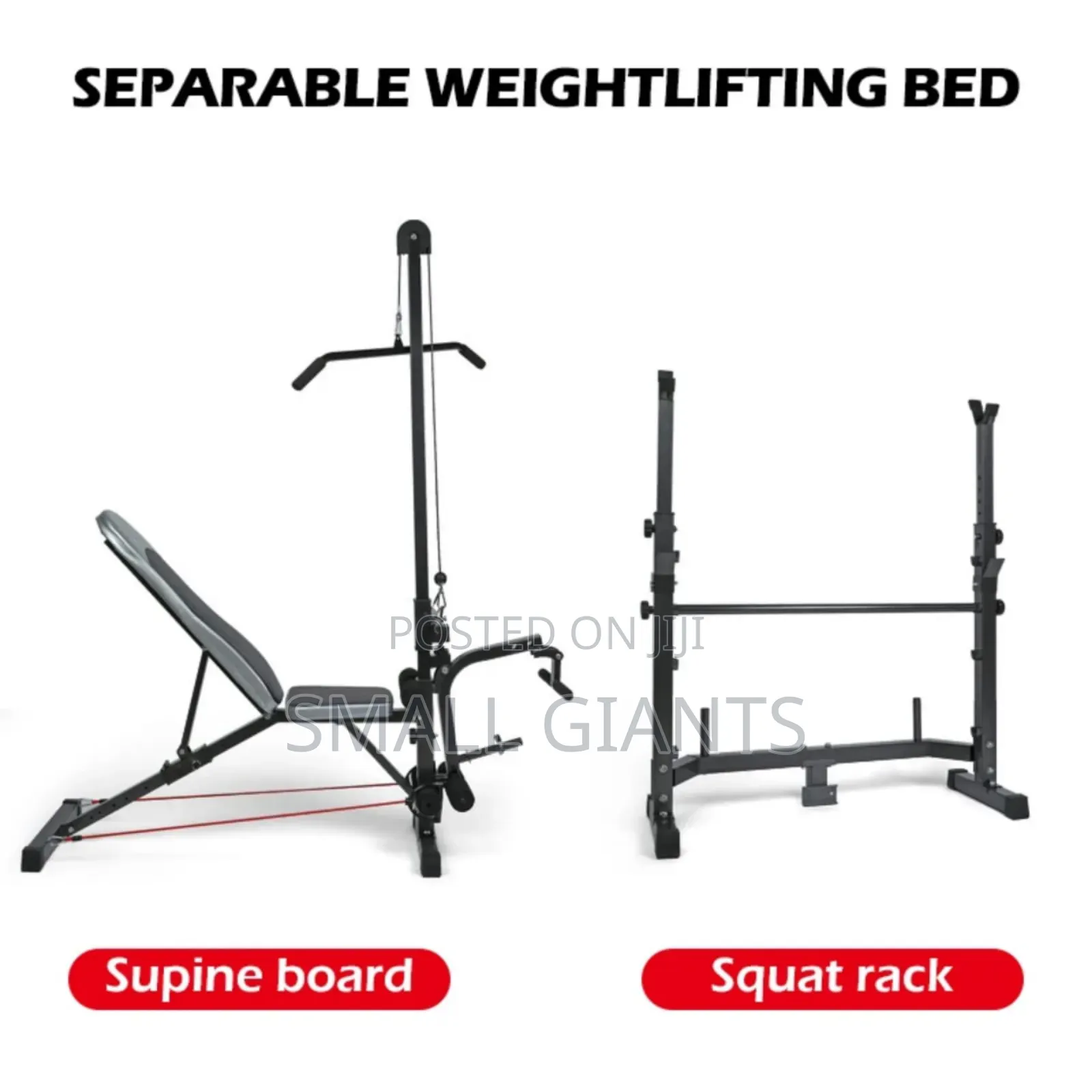 Multifunctional Adjustable Weight Lifting Bench Press Set