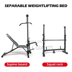 Multifunctional Adjustable Weight Lifting Bench Press Set