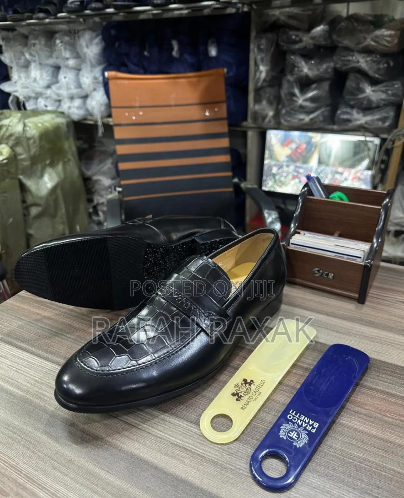 Original Men’S Black Renato Castello Leather Loafers