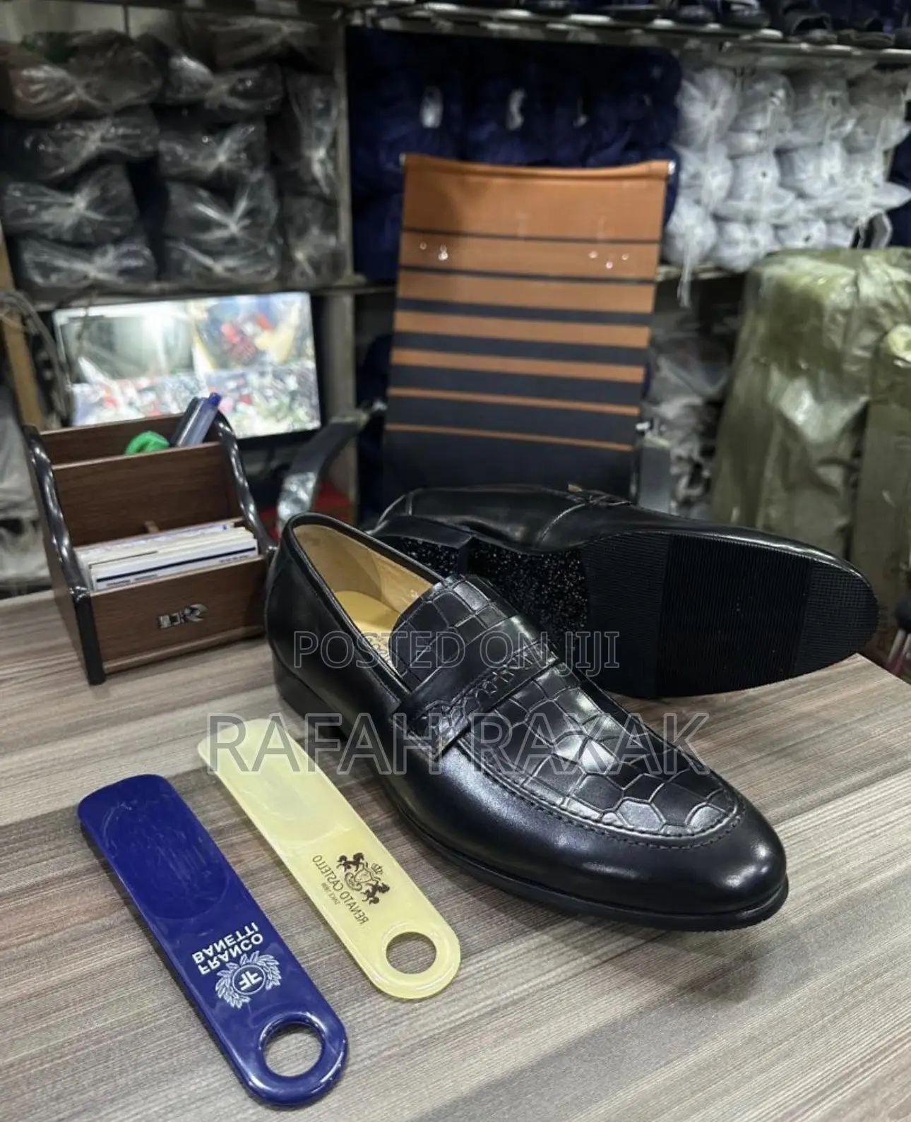 Original Men’S Black Renato Castello Leather Loafers