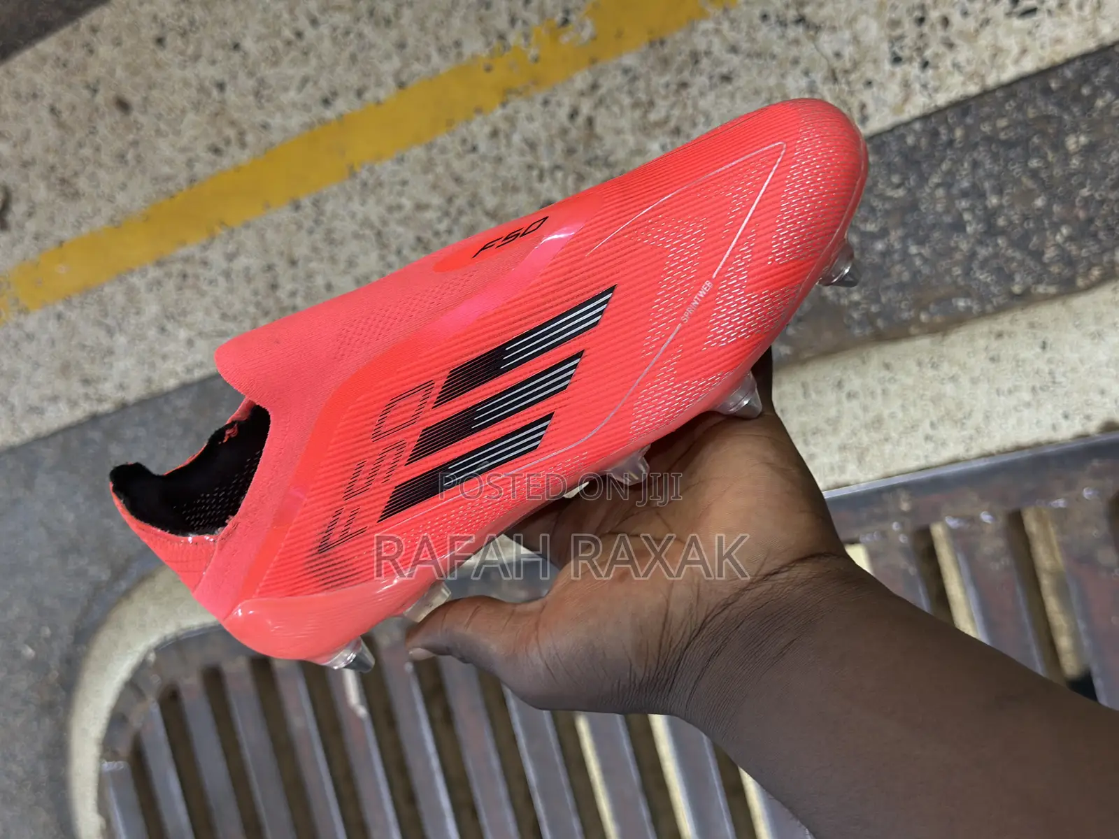 Adidas F50 Elite Laceless Fg “Turbo” Metallic Stud Football Boots