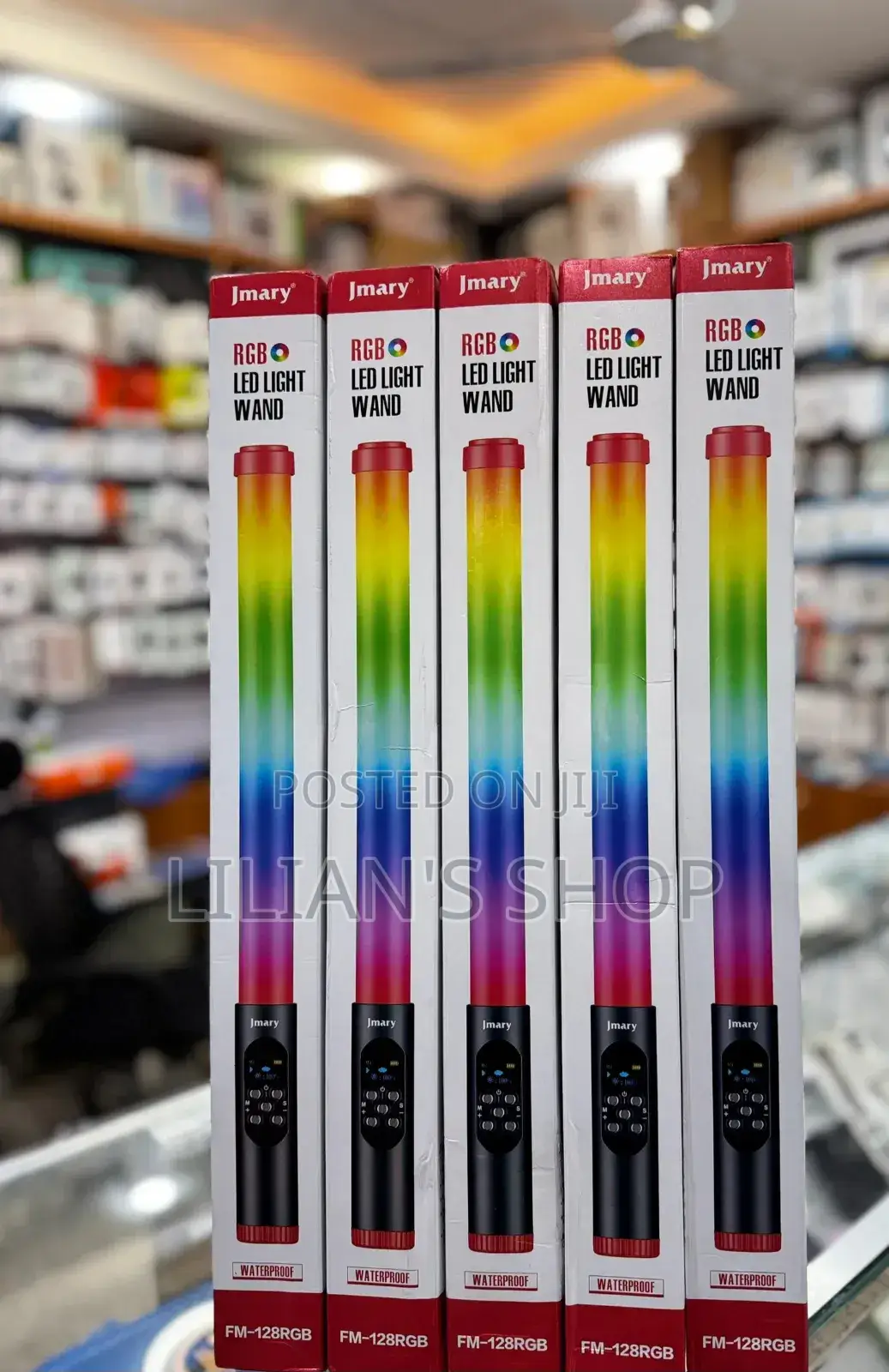 Jmary Fm 128rgb Waterproof Handheld RGB Led Video Light Wand Stick