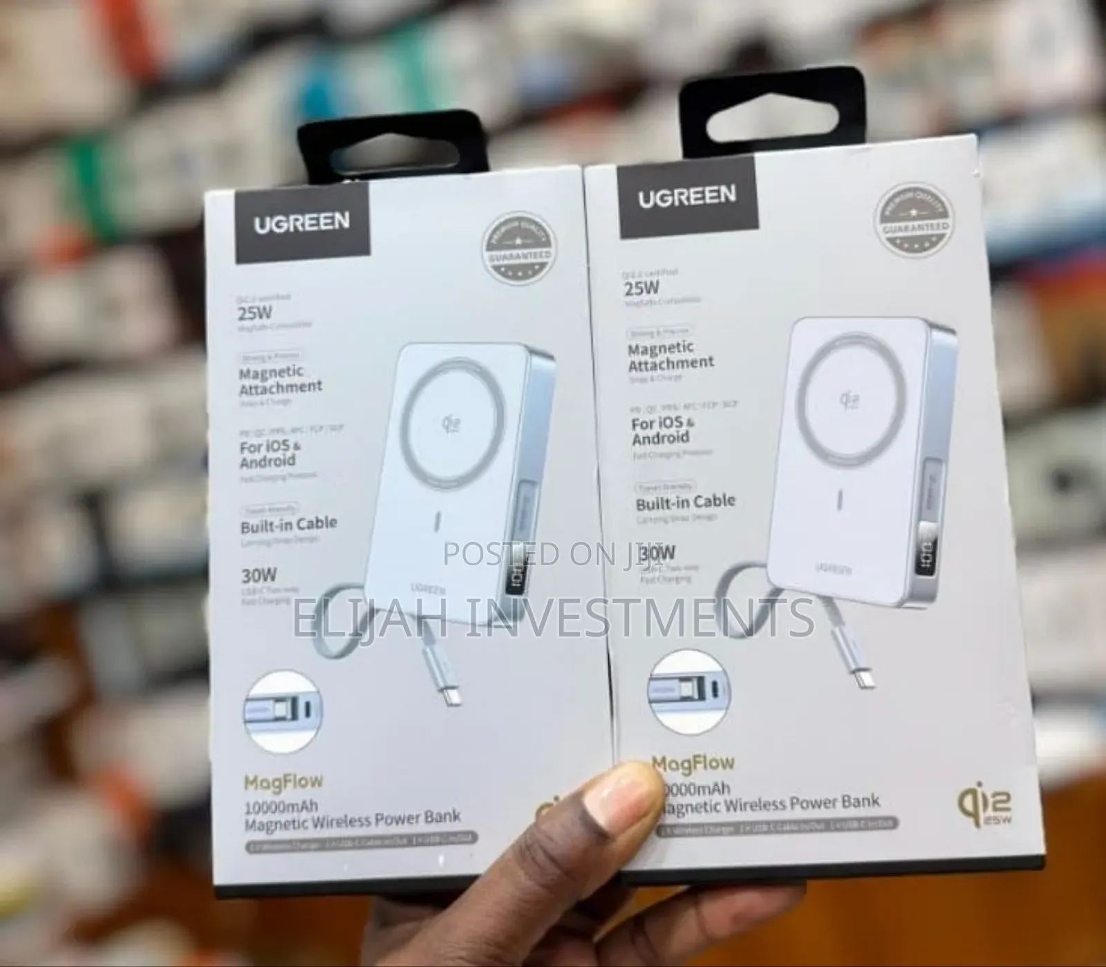 Ugreen Magflow 10,000mah Magnetic Wireless Power Bank