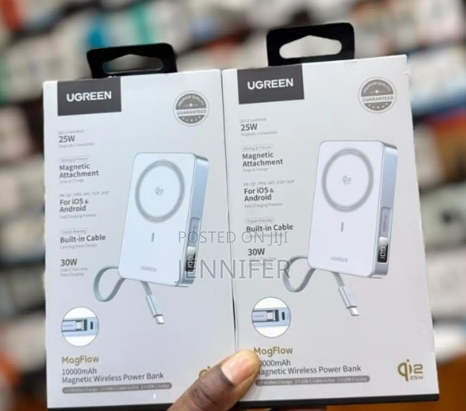 Ugreen Magflow 10,000mah Magnetic Wireless Power Bank