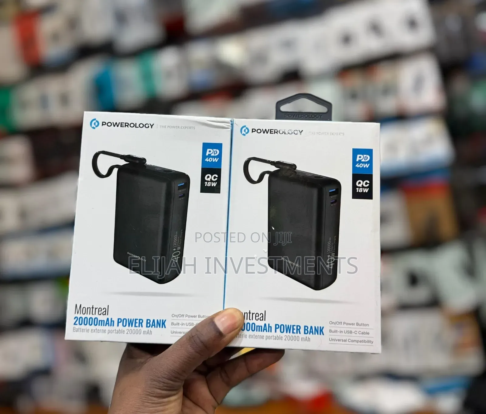 Powerology Montreal 20,000mah Power Bank 40w Pd