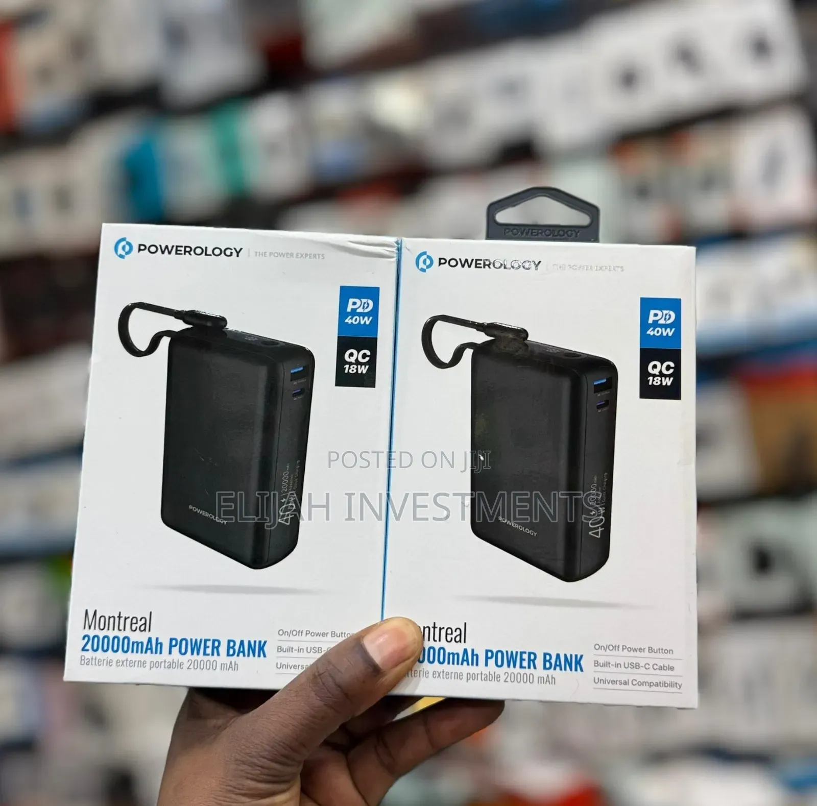 Powerology Montreal 20,000mah Power Bank 40w Pd