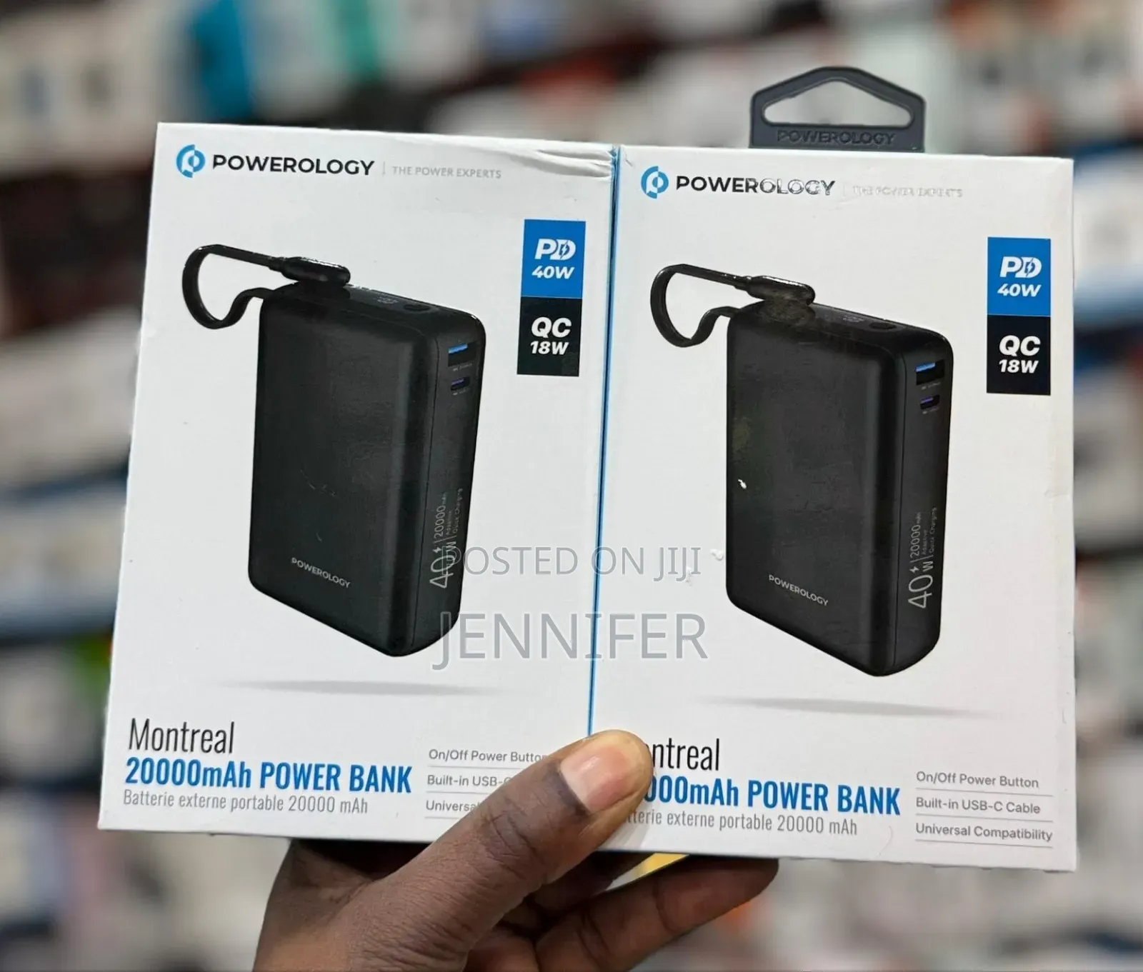 Powerology Montreal 20,000mah Power Bank 40w Pd