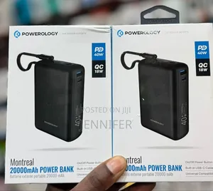Powerology Montreal 20,000mah Power Bank 40w Pd